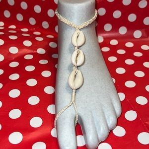 🐚 Cowrie Shell Barefoot Sandal - Boho Anklet Foot Jewelry – NWOT